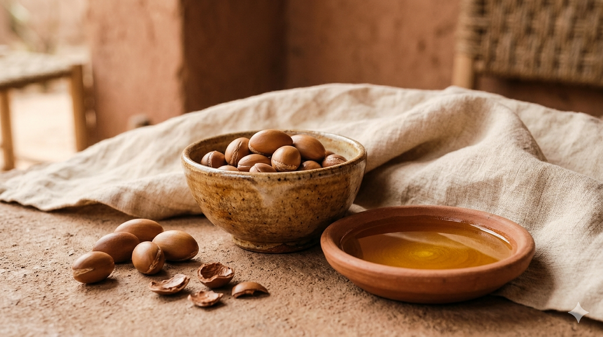 Argan kernels and oil - Moroccan botanical craftsmanship